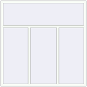 REHAU Euro 60 1800x1800 мм Білий (RAL 9016) з двох сторін