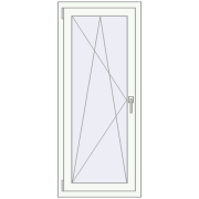 REHAU Euro 60 600x1400 мм Білий (RAL 9016) з двох сторін