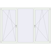 REHAU SYNEGO MD 2480x1770 мм Білий (RAL 9016) з двох сторін