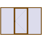 REHAU Euro 60 3000x2000 мм GOLDEN OAK з двох сторін