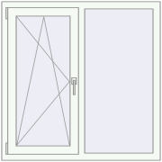 REHAU Euro 60 1100x1100 мм