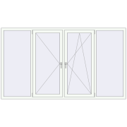 REHAU Euro 60 2550x1450 мм REHAU Euro 60 2550x1450 мм