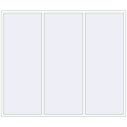 REHAU Euro 60 2700x2300 мм Білий (RAL 9016) з двох сторін