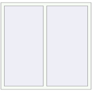 REHAU Euro 70 1350x1300 мм Білий (RAL 9016) з двох сторін