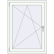 REHAU Euro 70 800x1200 мм Білий (RAL 9016) з двох сторін