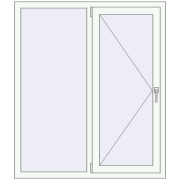 REHAU Brillant-Design 1200x1400 мм Білий (RAL 9016) з двох сторін REHAU Brillant-Design 1200x1400 мм Білий (RAL 9016) з двох сторін