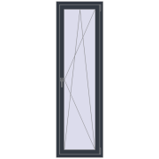 REHAU Euro 70 600x2000 мм ANTHRACITE_GREY_STRUKTURAL з двох сторін