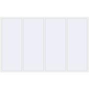 Altest Pony 375 4000x2500 мм RAL 9016 Traffic white з двох сторін