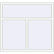 REHAU Euro 70 1400x1300 мм Білий (RAL 9016) з двох сторін