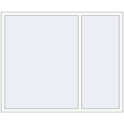 REHAU Euro 60 1700x1420 мм Білий (RAL 9016) з двох сторін