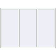 REHAU Brillant-Design 2200x1600 мм Білий (RAL 9016) з двох сторін