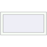 REHAU Euro 60 850x520 мм Білий (RAL 9016) з двох сторін