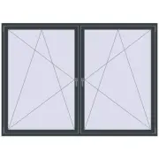 Altest Pony 375 2380x1725 мм RAL 7016 Anthracite grey з двох сторін