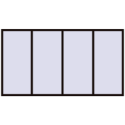 REHAU Euro 70 3070x1670 мм BLACK_BROWN з двох сторін