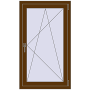 REHAU Euro 70 700x1200 мм WALNUT з двох сторін REHAU Euro 70 700x1200 мм WALNUT з двох сторін