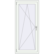 REHAU SYNEGO MD 670x1500 мм Білий (RAL 9016) з двох сторін