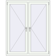 REHAU SYNEGO MD 1200x1500 мм Білий (RAL 9016) з двох сторін