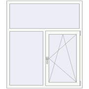 REHAU Euro 70 1300x1500 мм REHAU Euro 70 1300x1500 мм