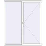 REHAU Brillant-Design 2000x2400 мм Білий (RAL 9016) з двох сторін