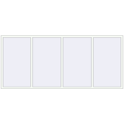 REHAU Euro 70 3200x1400 мм Білий (RAL 9016) з двох сторін REHAU Euro 70 3200x1400 мм Білий (RAL 9016) з двох сторін