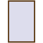 REHAU Euro 70 1100x1670 мм WALNUT з двох сторін