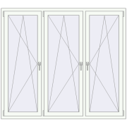 REHAU Euro 60 1800x1600 мм REHAU Euro 60 1800x1600 мм