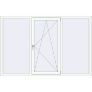 REHAU Euro 60 2100x1400 мм Білий (RAL 9016) з двох сторін