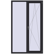 REHAU Brillant-Design 1200x2000 мм BLACK_ULTI-MATT з двох сторін REHAU Brillant-Design 1200x2000 мм BLACK_ULTI-MATT з двох сторін