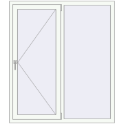 Вікна 1300x1500 мм REHAU SYNEGO MD Білий (RAL 9016) з двох сторін