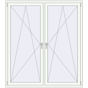 REHAU SYNEGO MD 1600x1800 мм Білий (RAL 9016) з двох сторін REHAU SYNEGO MD 1600x1800 мм Білий (RAL 9016) з двох сторін