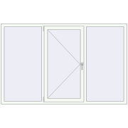 REHAU Euro 70 2100x1350 мм Білий (RAL 9016) з двох сторін