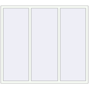REHAU Brillant-Design 1800x1600 мм Білий (RAL 9016) з двох сторін