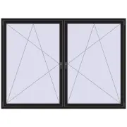 Altest Pony 375 2380x1725 мм RAL 8022 Black brown з двох сторін