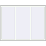 REHAU Euro 70 1800x1380 мм Білий (RAL 9016) з двох сторін