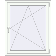 REHAU Euro 70 900x1100 мм Білий (RAL 9016) з двох сторін