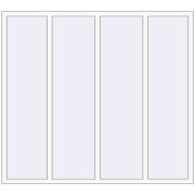 REHAU Euro 60 2000x1800 мм BLACK_BROWN ззовні