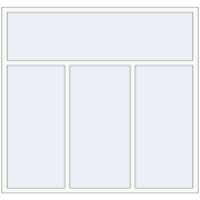 REHAU Euro 60 1900x1800 мм Білий (RAL 9016) з двох сторін REHAU Euro 60 1900x1800 мм Білий (RAL 9016) з двох сторін