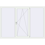 REHAU Euro 60 2185x1565 мм Білий (RAL 9016) з двох сторін