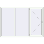 REHAU Euro 70 2000x1400 мм Білий (RAL 9016) з двох сторін