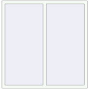 REHAU Euro 60 1380x1440 мм Білий (RAL 9016) з двох сторін