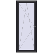 REHAU Euro 70 800x2000 мм BLACK_ULTI-MATT з двох сторін