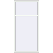 REHAU Euro 70 990x2080 мм Білий (RAL 9016) з двох сторін