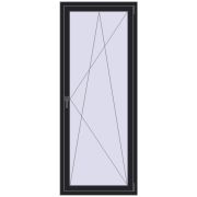 REHAU SYNEGO MD 800x2000 мм BLACK_ULTI-MATT з двох сторін REHAU SYNEGO MD 800x2000 мм BLACK_ULTI-MATT з двох сторін