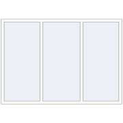 REHAU Euro 70 2030x1430 мм Білий (RAL 9016) з двох сторін