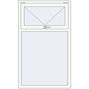 REHAU Euro 60 900x1500 мм Білий (RAL 9016) з двох сторін REHAU Euro 60 900x1500 мм Білий (RAL 9016) з двох сторін