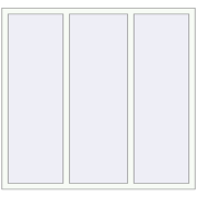 REHAU Euro 60 1600x1500 мм Білий (RAL 9016) з двох сторін