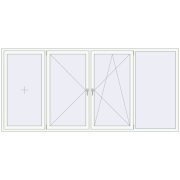 REHAU Euro 60 3200x1500 мм