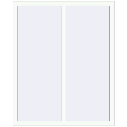 REHAU Euro 60 1100x1350 мм Білий (RAL 9016) з двох сторін