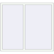 REHAU Brillant-Design 1460x1330 мм Білий (RAL 9016) з двох сторін