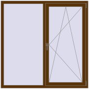 REHAU Euro 70 1500x1500 мм REHAU Euro 70 1500x1500 мм